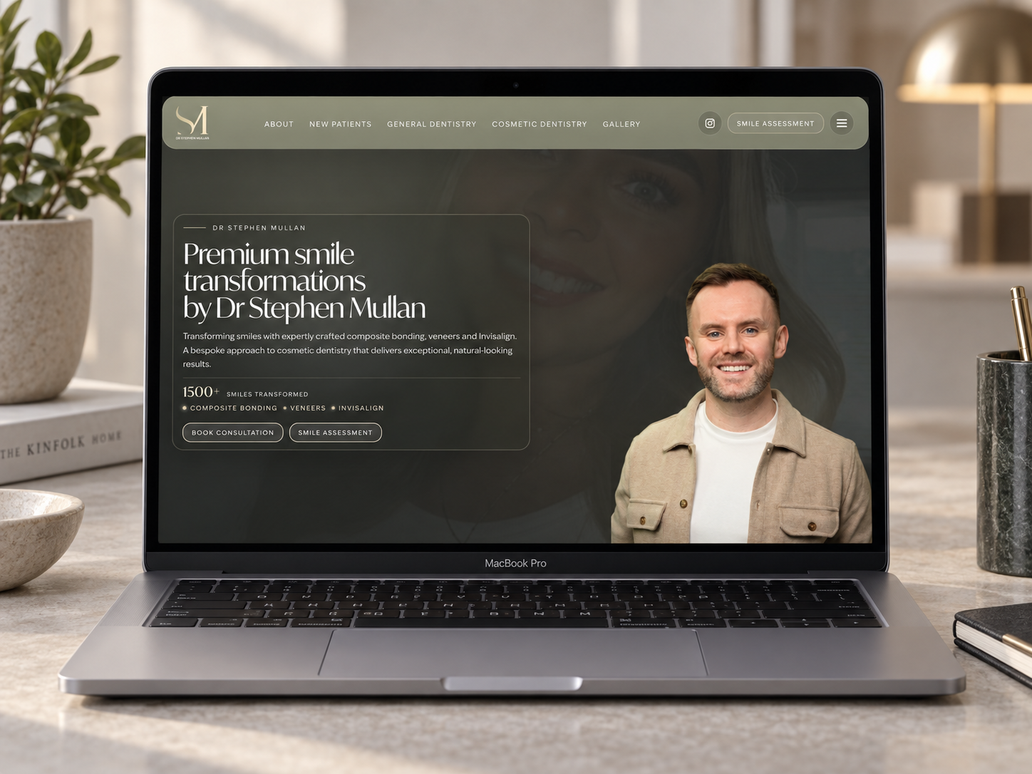 Dr Stephen Mullan associate dentist website and branding by AlignMedia